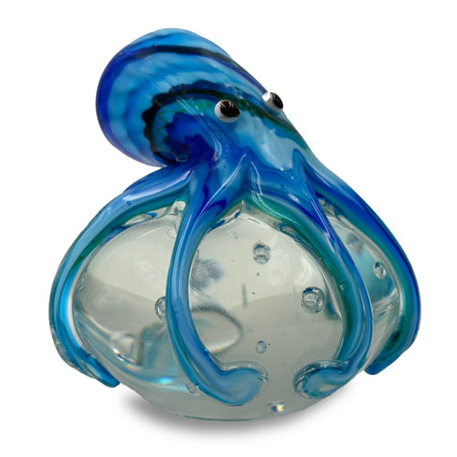 Blue Octopus Paperweight