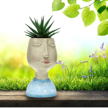Load image into Gallery viewer, Head Planter Blue