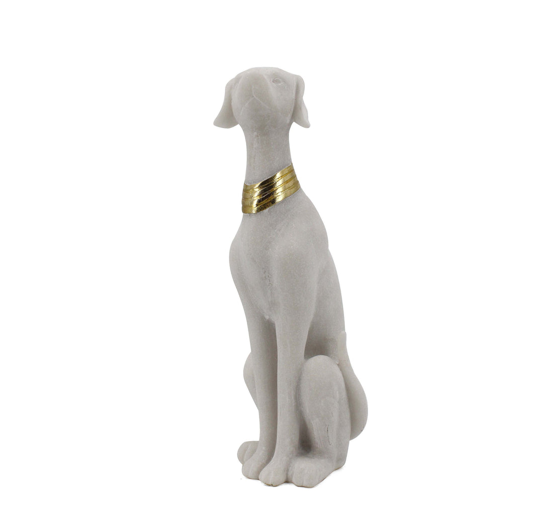 Quartz Dog Figure