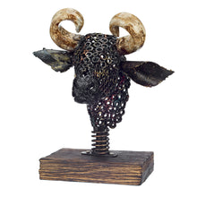 Load image into Gallery viewer, Urban Steel Bulls Head - Stand
