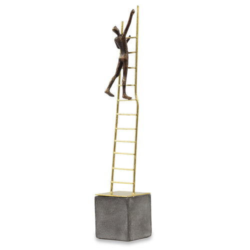 Man on Gold Ladder