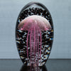 Glass Jellyfish Paperweight - Pink & Blue Hand-Blown